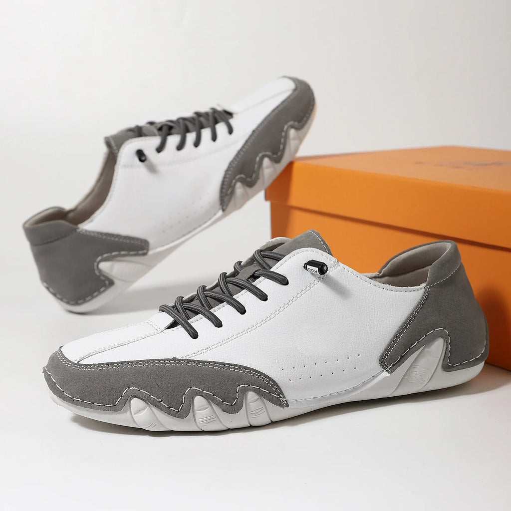 2026 Men's Casual Martin Style Colourblock Elastic Band Shoes