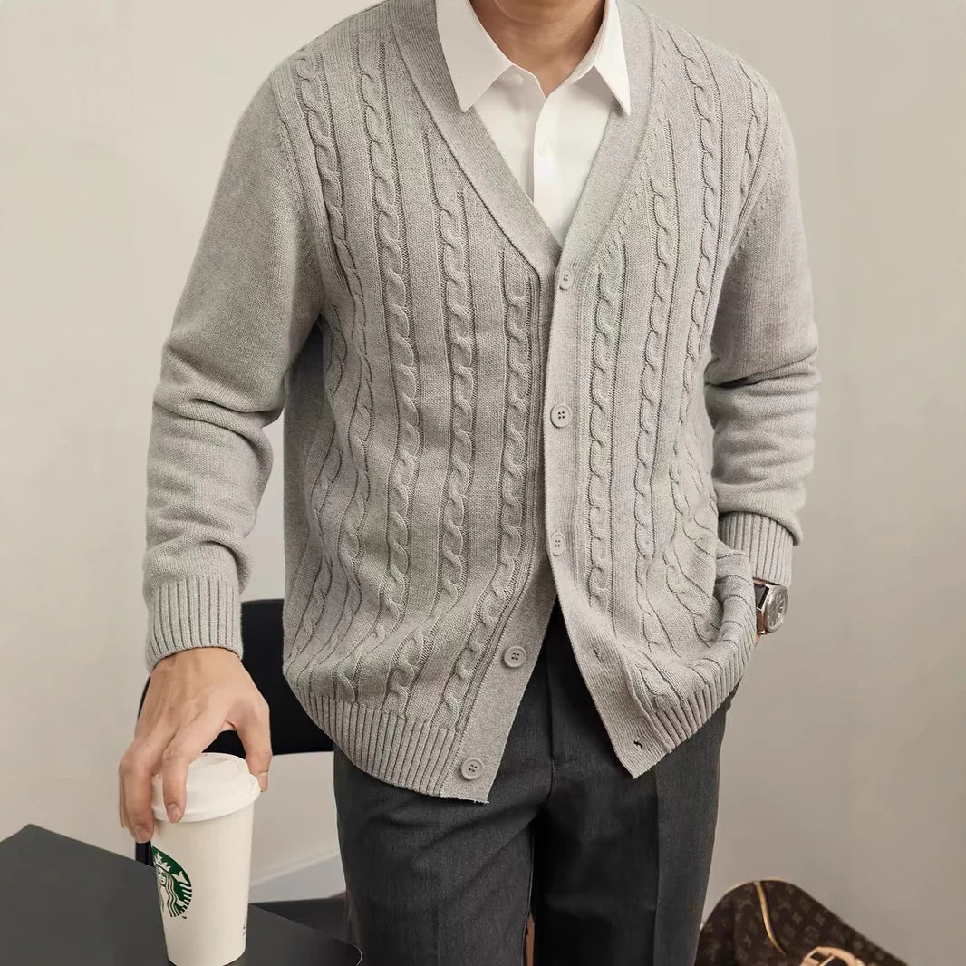 2026 Men's Casual Knitted Cardigan for Everyday Comfort and Style