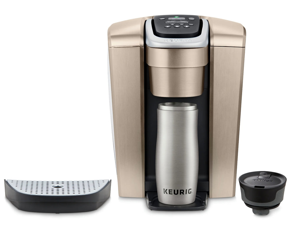 2026 2025 Keurig K-Elite – Machine à Café à Dosettes K-Cup à Portion Unique, Finition Brossée Slate, Programmable pour Café Chaud et Glacé