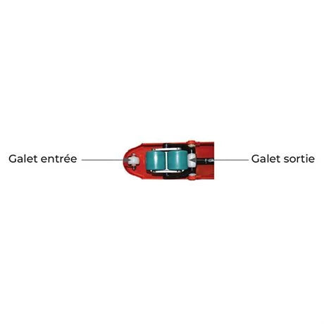 2026 Transpalette manuel silencieux 2500 kg roues directrices (standard)