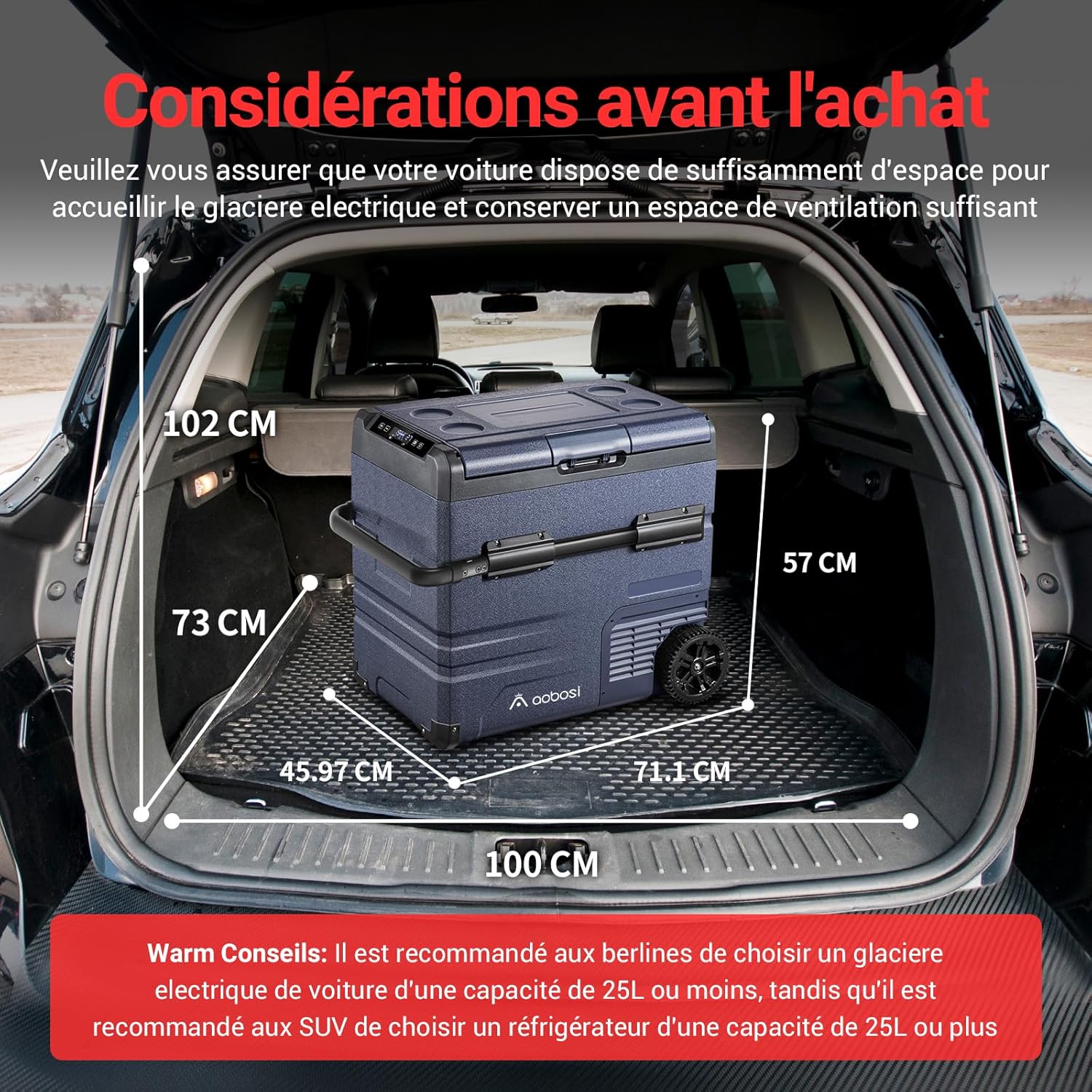 2026 115L Glaciere Electrique Double Zone,Glaciere a Compression WiFi APP,12 V/24 V et 100-240 V Frigo Camping,-20 ℃ à 20 ℃,pour Voiture,Camion,Bateau,Camping,Car,Caravanes,Voyageant,Maison