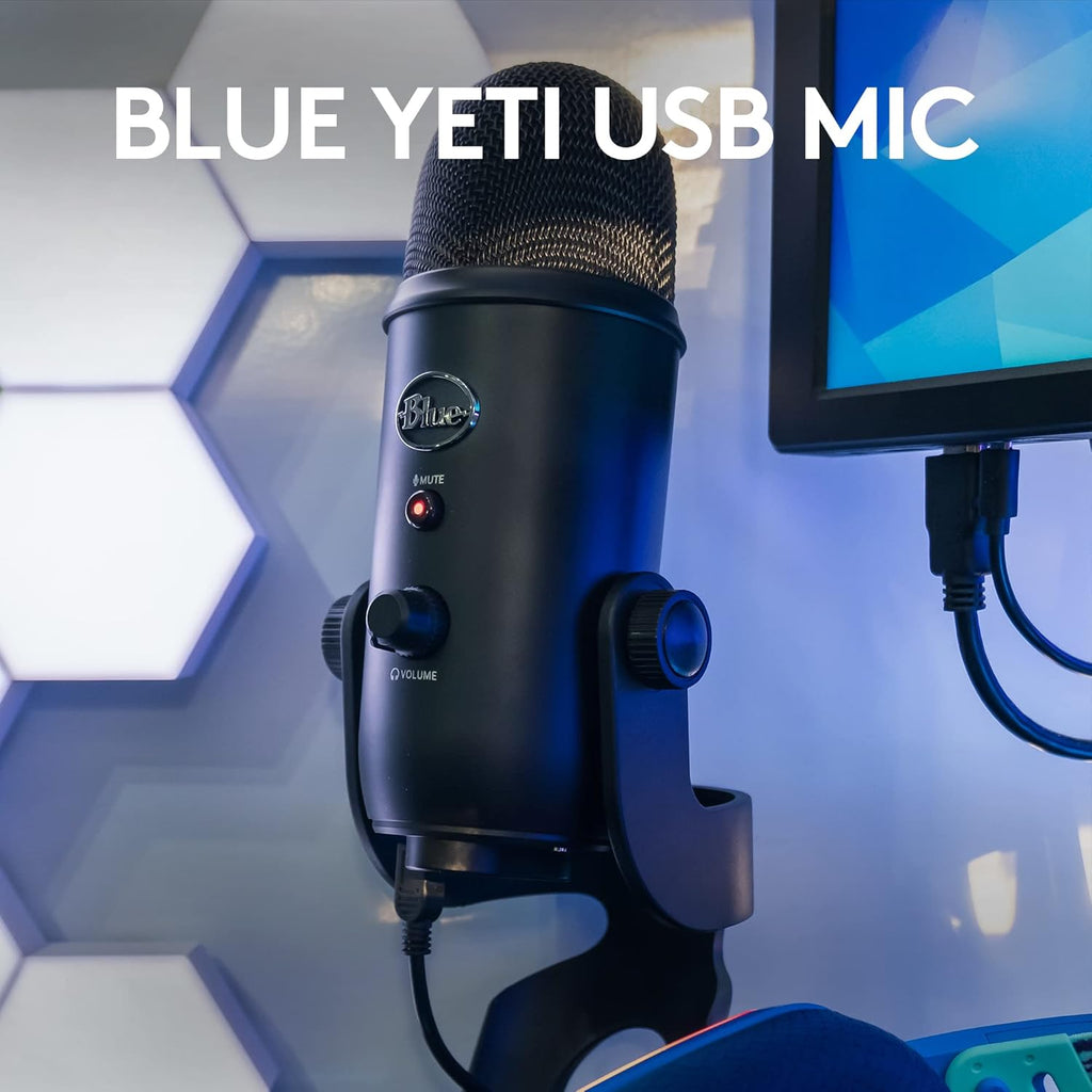 2026 2025 Logitech for Creators Microphone USB Blue Yeti (Noir)