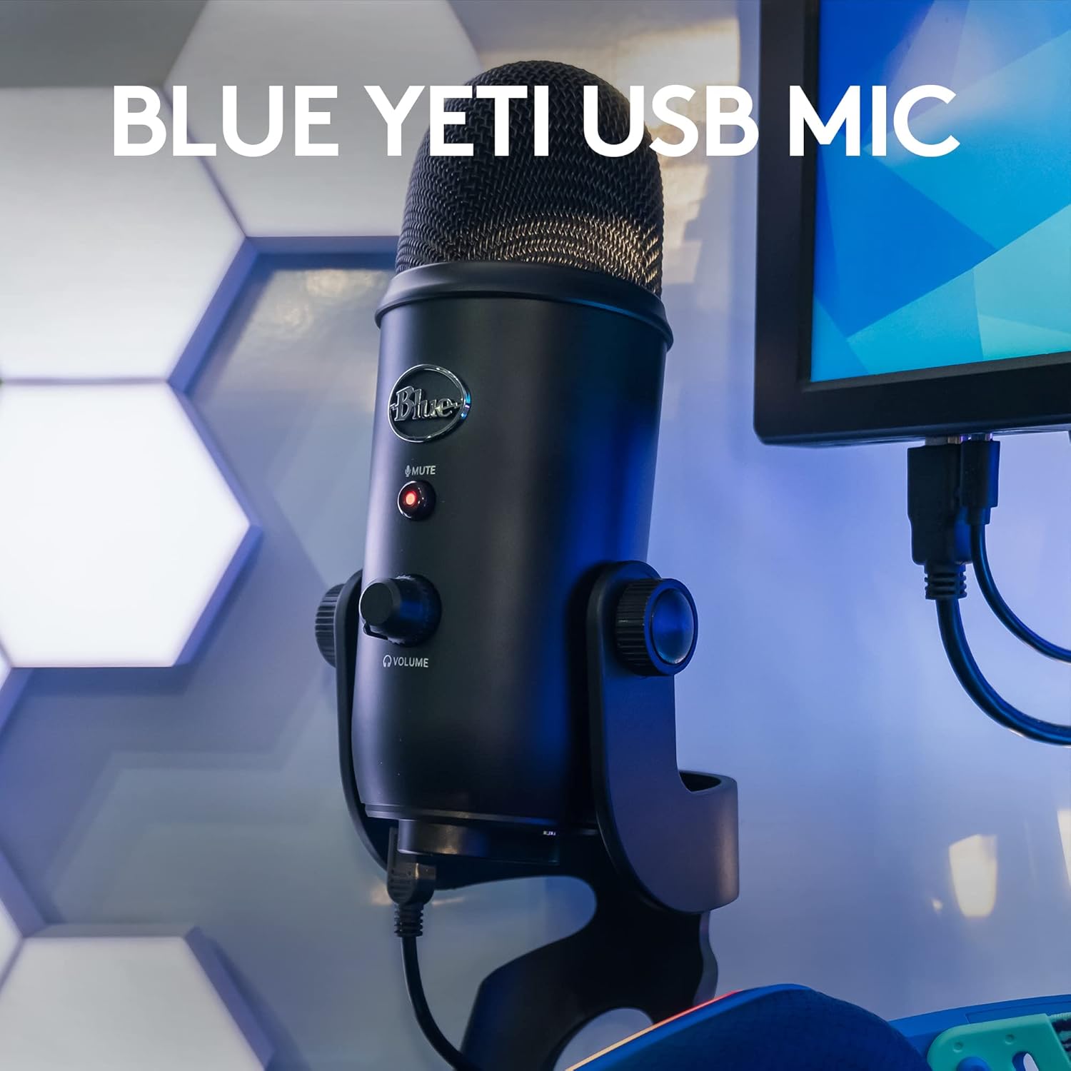 2026 2025 Logitech for Creators Microphone USB Blue Yeti (Noir)