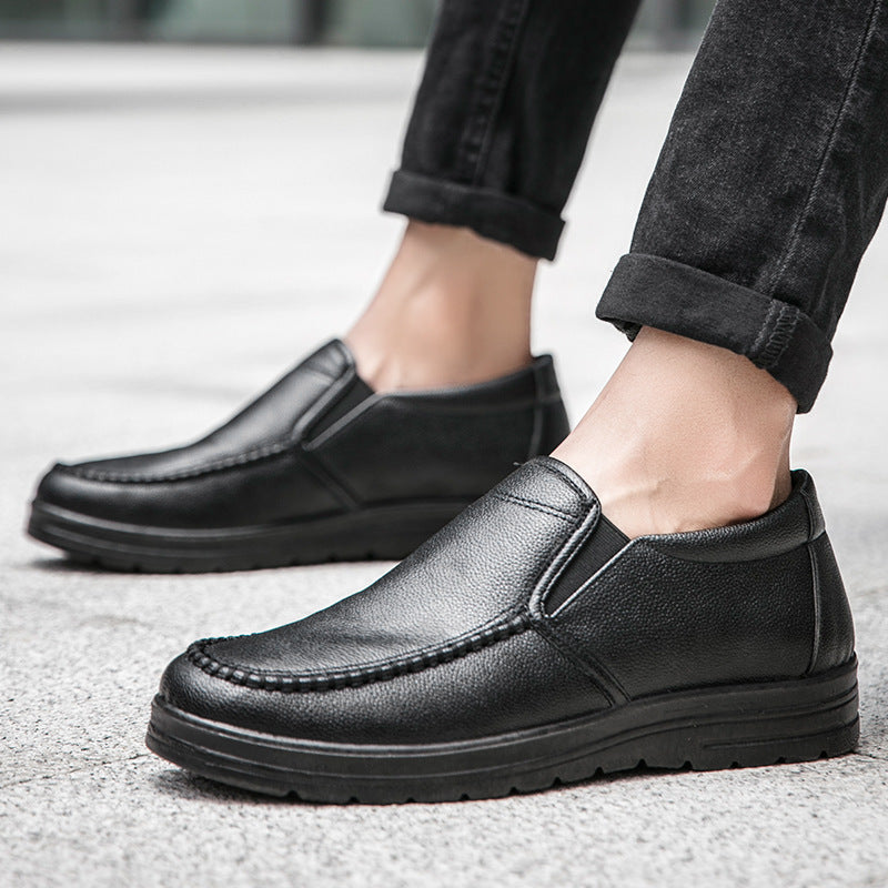 Chaussures élégant léger en cuir professionnel décontracté pour homme