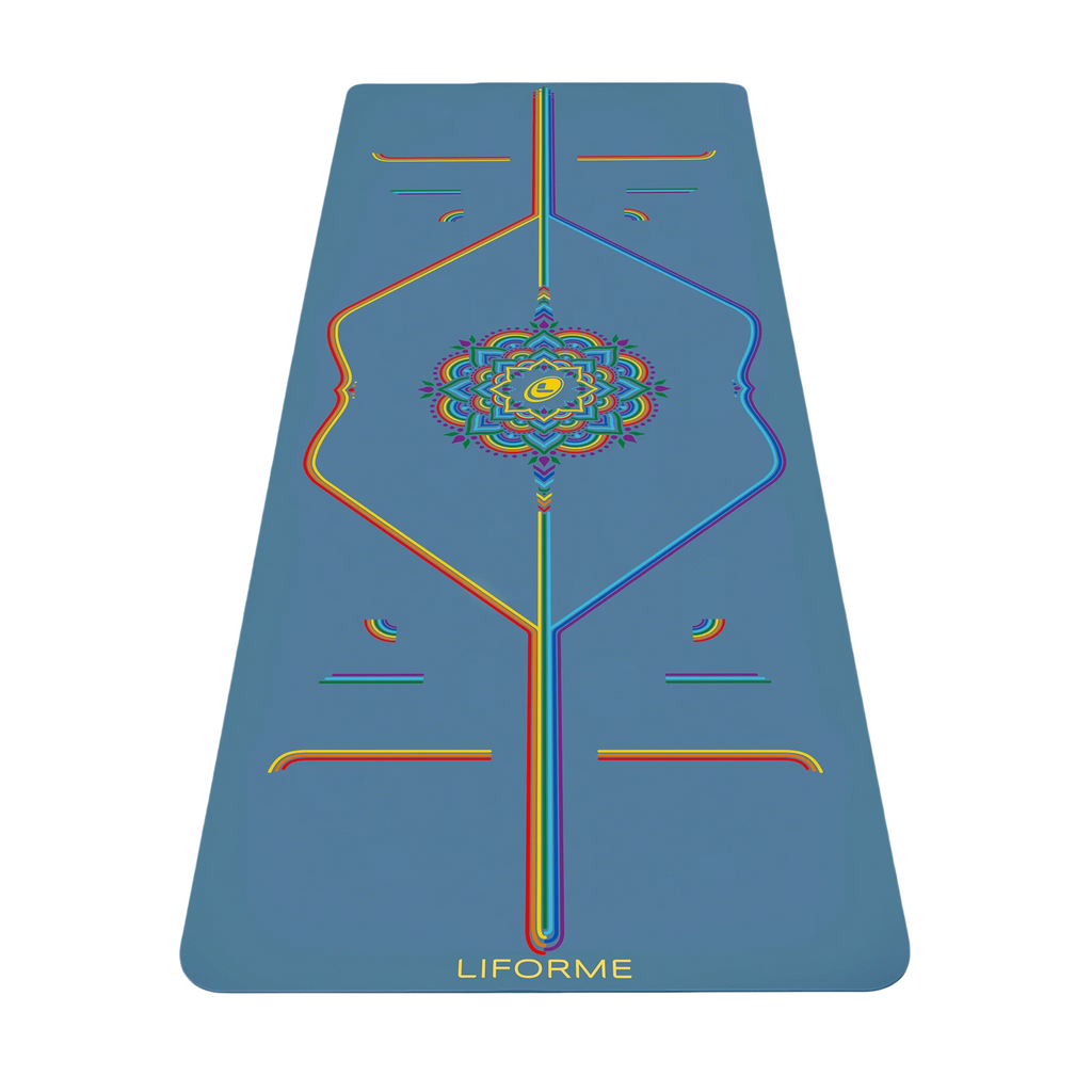 2026 2025 Tapis de Yoga de Voyage Liforme Rainbow – Alignement Coloré et Éco-Responsable