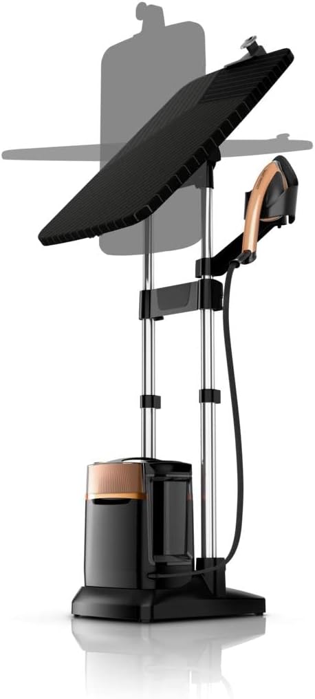 2026 2025 TEFAL QT2020 IXEO POWER ALL-IN-ONE Défroisseur vapeur avec planche intelligente intégrée à 3 positions Désinfectant et repassage, Technologie vapeur haute pression, pression de vapeur 5,8 bar, 2170 W,