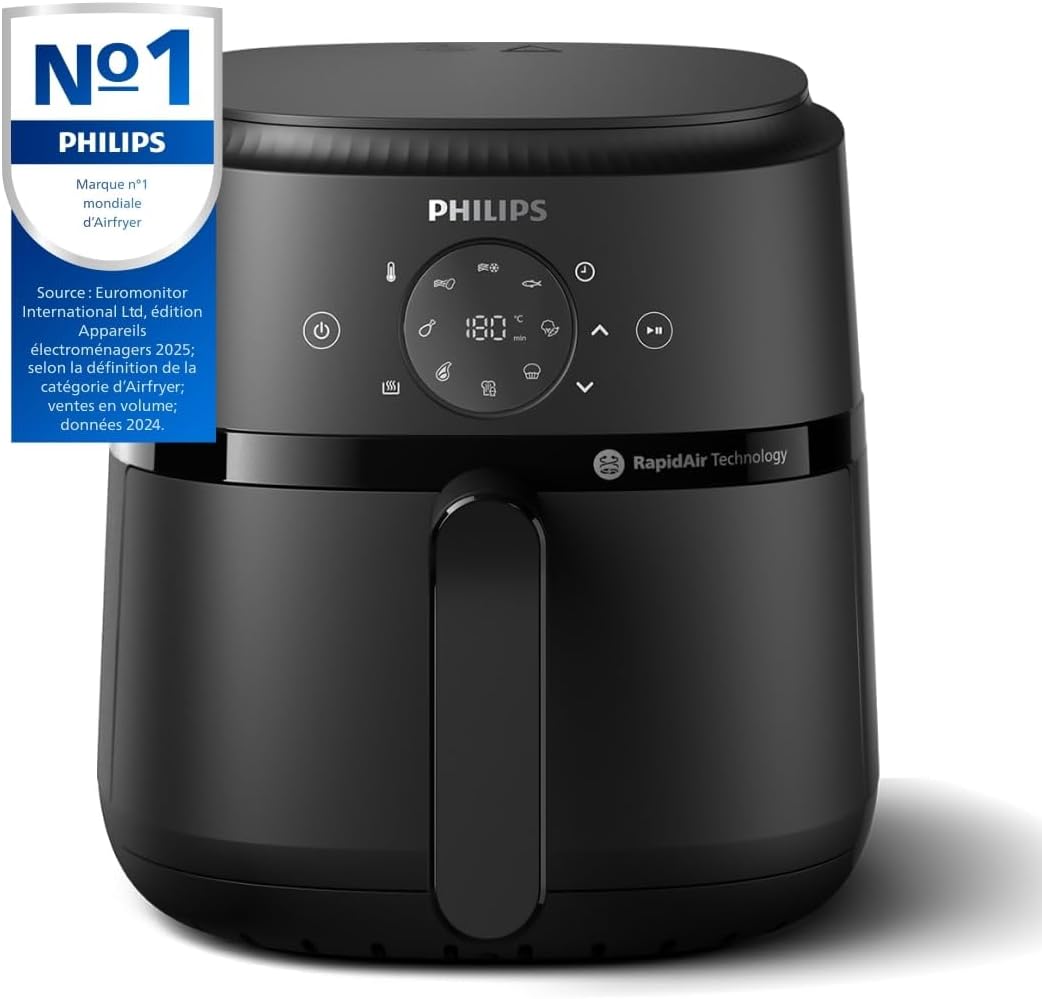 2026 2025 Friteuse à air Philips série 3000 7,2 L, fenêtre de cuisson, friteuse 16 en 1