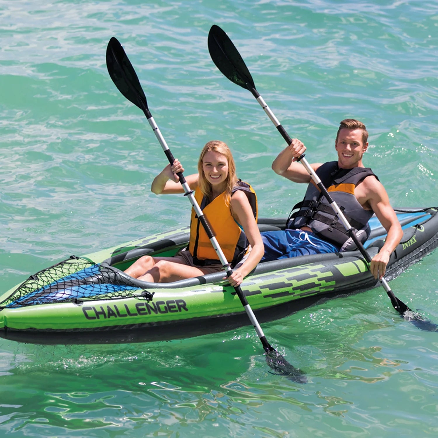 2026 2025 Kayak gonflable Intex Challenger K2 avec rames et pompe manuelle