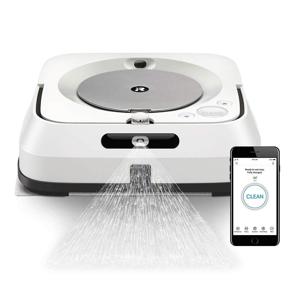 2026 2025 iRobot Braava jet M6 – Robot laveur de sol connecté Wi-Fi avec navigation intelligente, contrôle vocal et application mobile