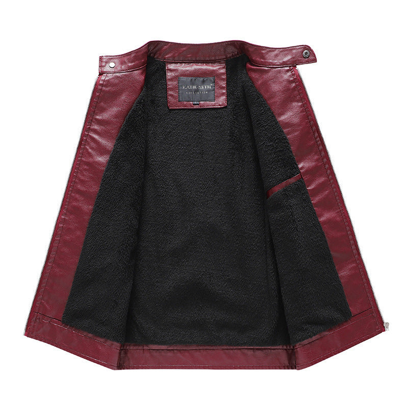 Men's Luxury Quality Motorcycle Leather Jacket Slim Fit Zipper - LAKD London