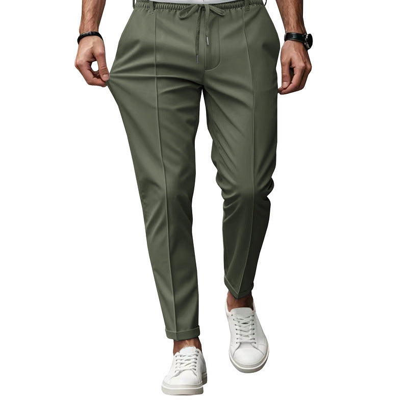 Pantalon coupe ajustée fuselé chic décontracté pour homme
