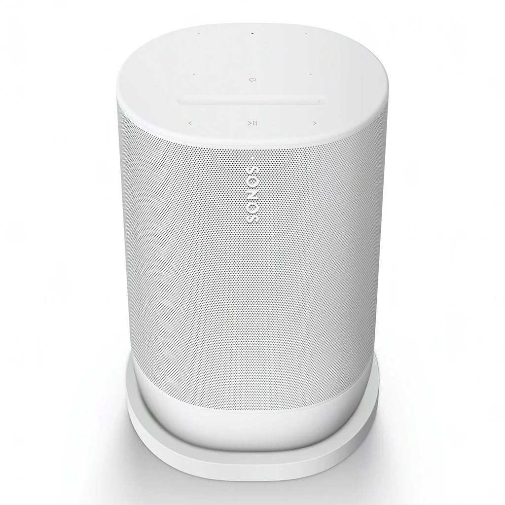 2026 2025 Sonos Move 2 – Enceinte Portable Intelligente Blanche avec Batterie 24 Heures, Bluetooth et Wi-Fi, Résistante à l’Eau, Son Stéréo Puissant et Commande Vocale