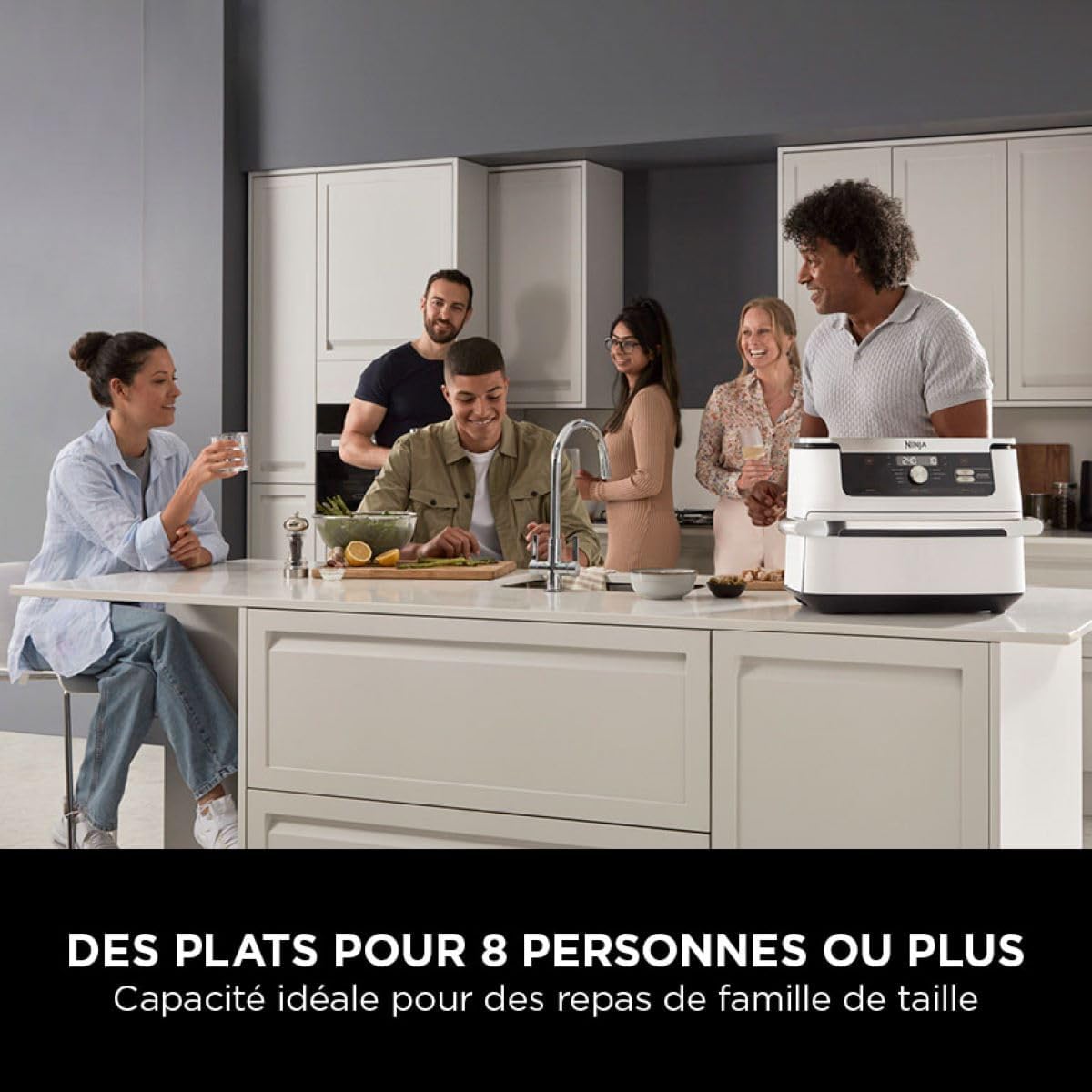 2026 2025 NINJA Foodi AF500EU – Friteuse à Air Chaud FlexDrawer 10,4 L, Double Zone avec Séparateur Amovible, 7 Fonctions de Cuisson – Édition Limitée Haute Performance