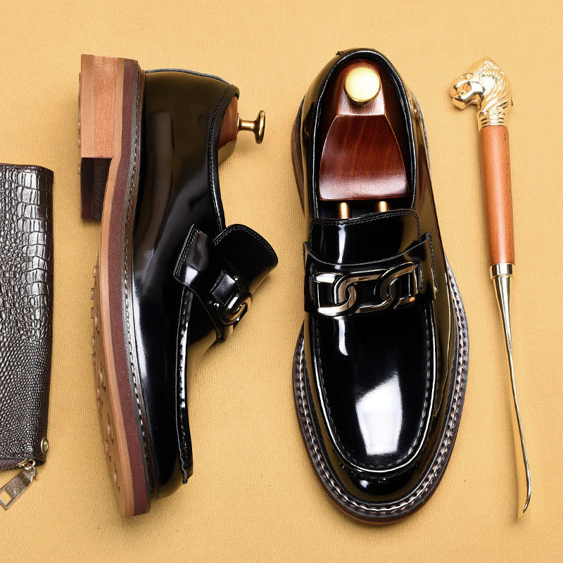 2026 Men's Business Casual Horsebit Buckle Loafers British Style