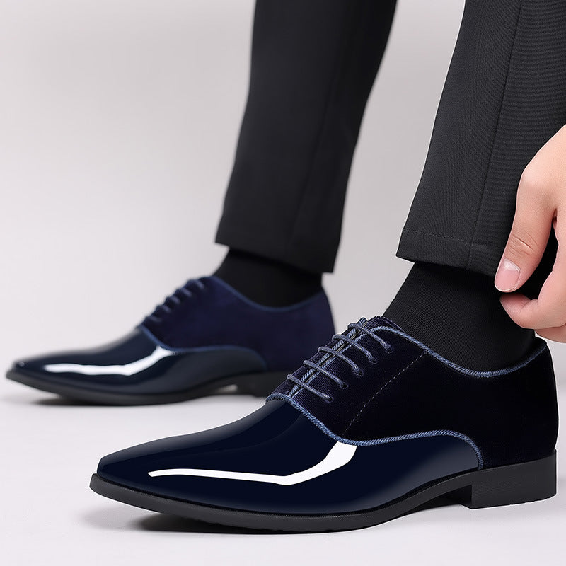 Men's Oxford Patent Leather Formal Business Shoes Lightweight Smart Style - LAKD London