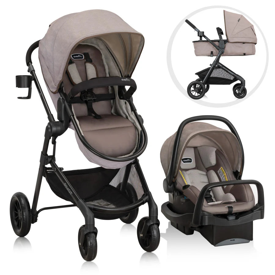2026 2025 Système de voyage modulaire Pivot avec siège auto LiteMax et barre anti-rebond