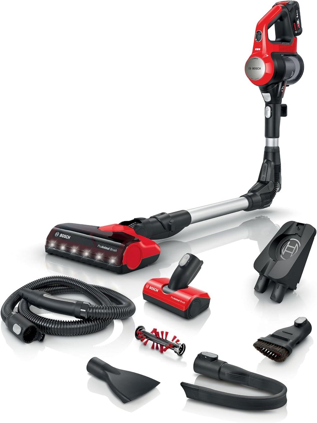 2026 2025 Bosch BCS711PET Scopa elettrica ricaricabile Unlimited 7 ProAnimal Rosso (Bosch Unlimited 7 BCS711PET ProAnimal)