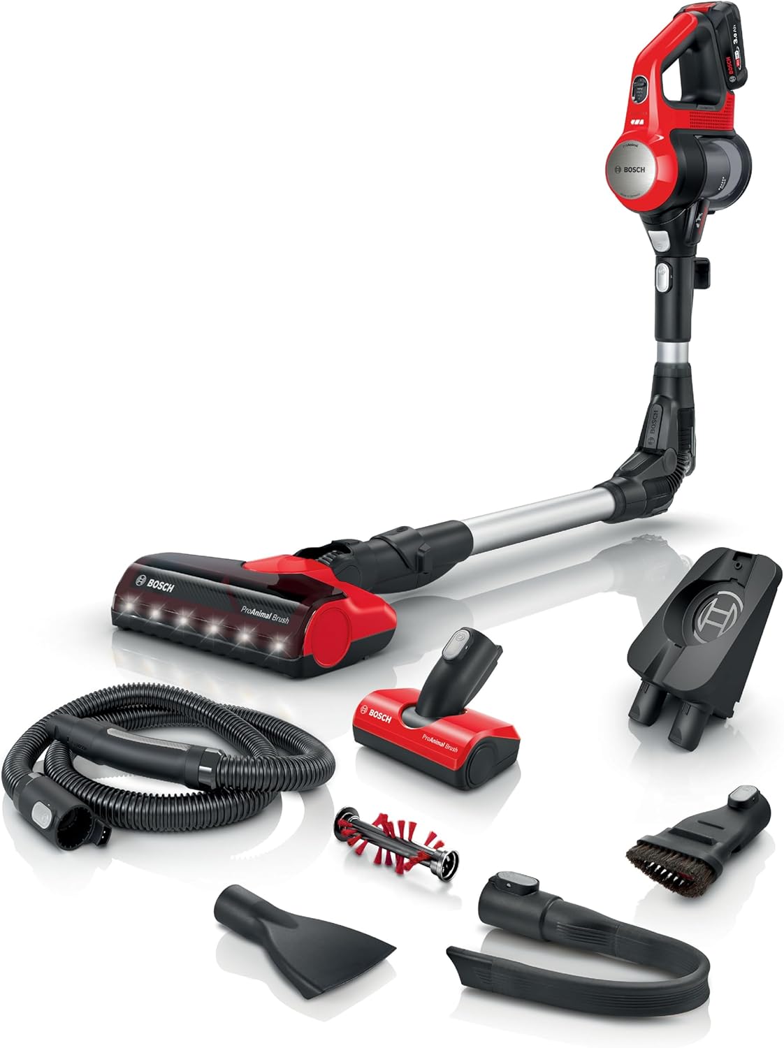 2026 2025 Bosch BCS711PET Scopa elettrica ricaricabile Unlimited 7 ProAnimal Rosso (Bosch Unlimited 7 BCS711PET ProAnimal)