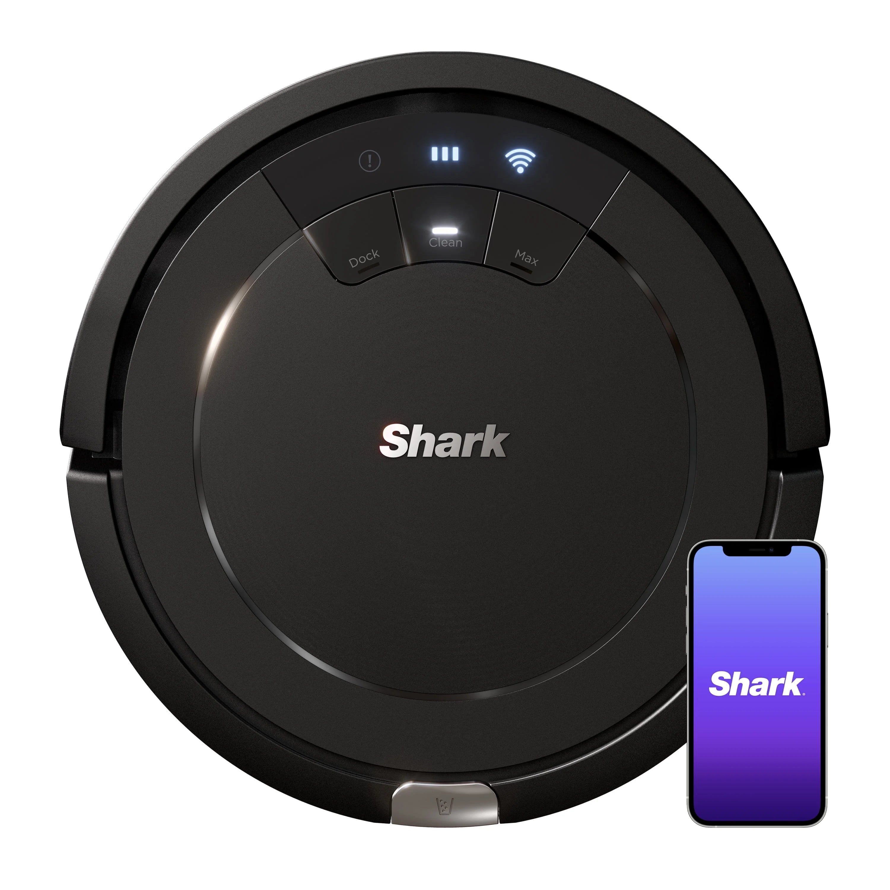 2026 2025 Aspirateur Robot Shark ION RV754 avec Wi-Fi Connecté, Noir – Nettoyage Intelligente Multi-Surfaces pour Sols Durs et Tapis avec Tri-Système de Brosses