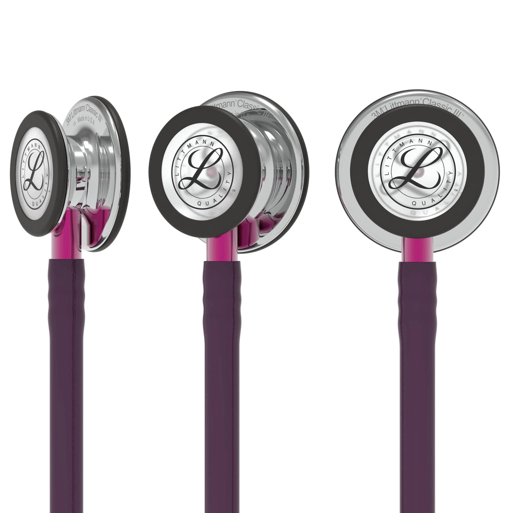 2026 2025 Stéthoscope de Surveillance Littmann Classic III : Miroir & Prune - Tige Rose 5960