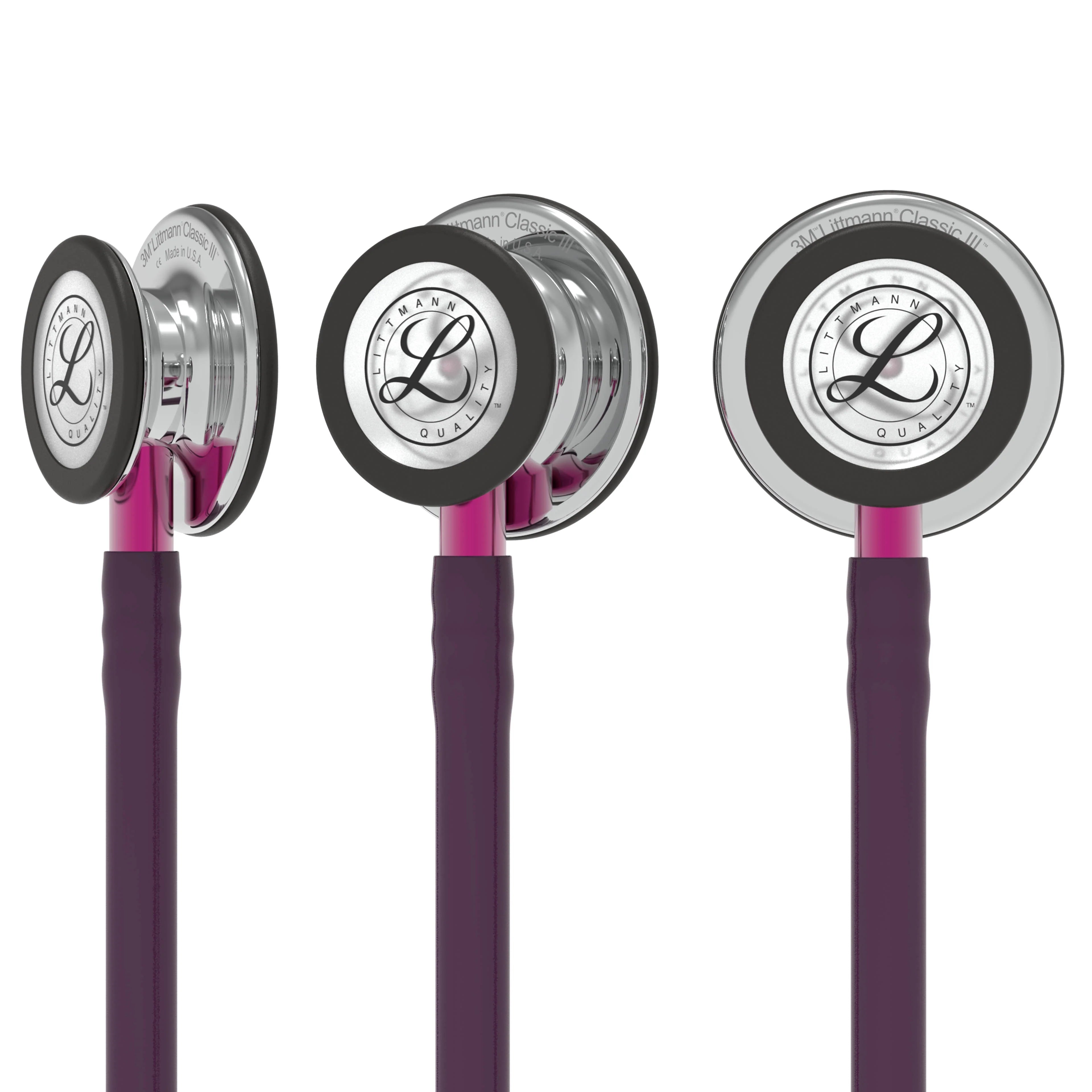 2026 2025 Stéthoscope de Surveillance Littmann Classic III : Miroir & Prune - Tige Rose 5960