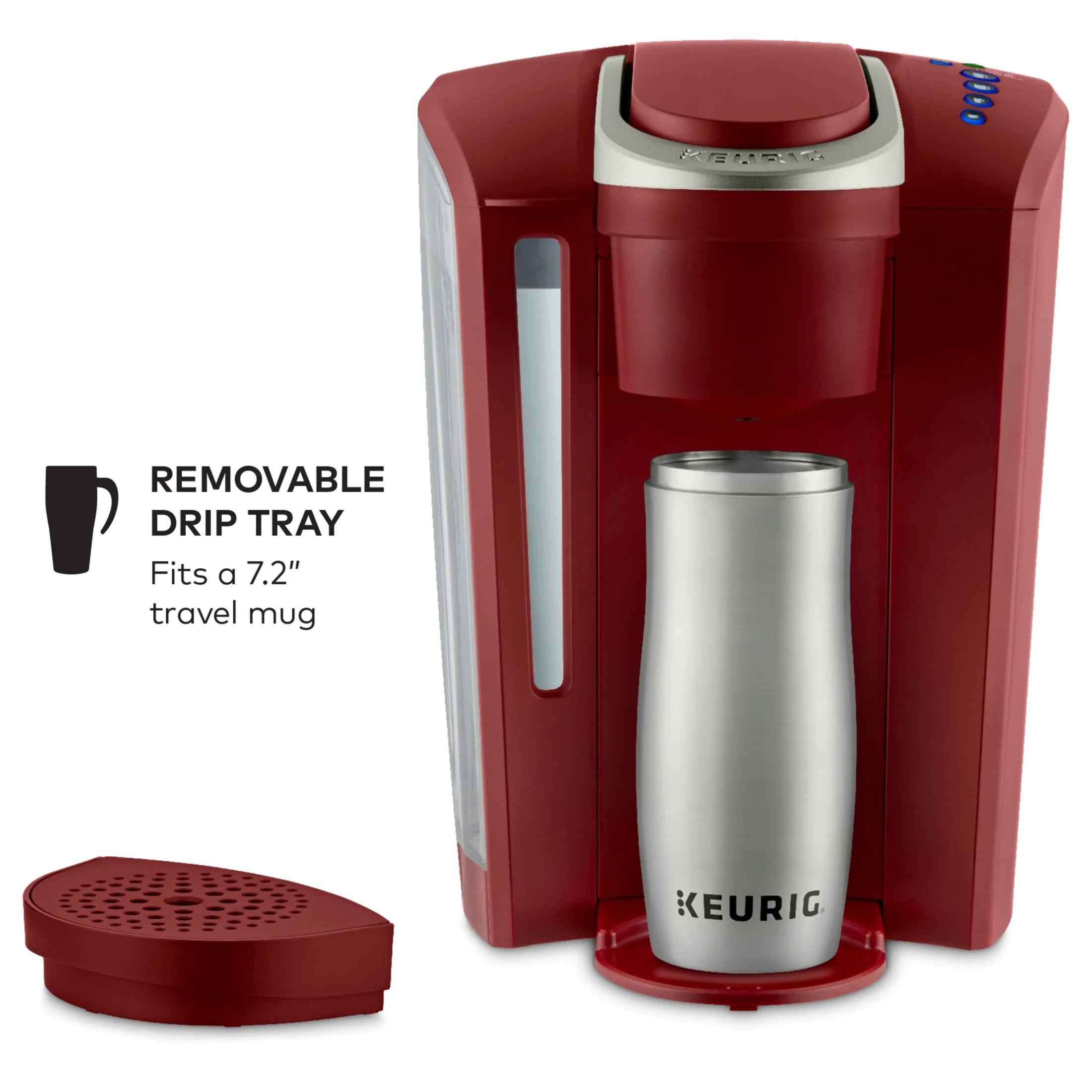 2026 2025 Keurig K-Select Machine à Café à Dosettes K-Cup à Service Unique – Édition Vintage Rouge, Grand Réservoir et Fonction Strong Brew pour un Café Plus Intense