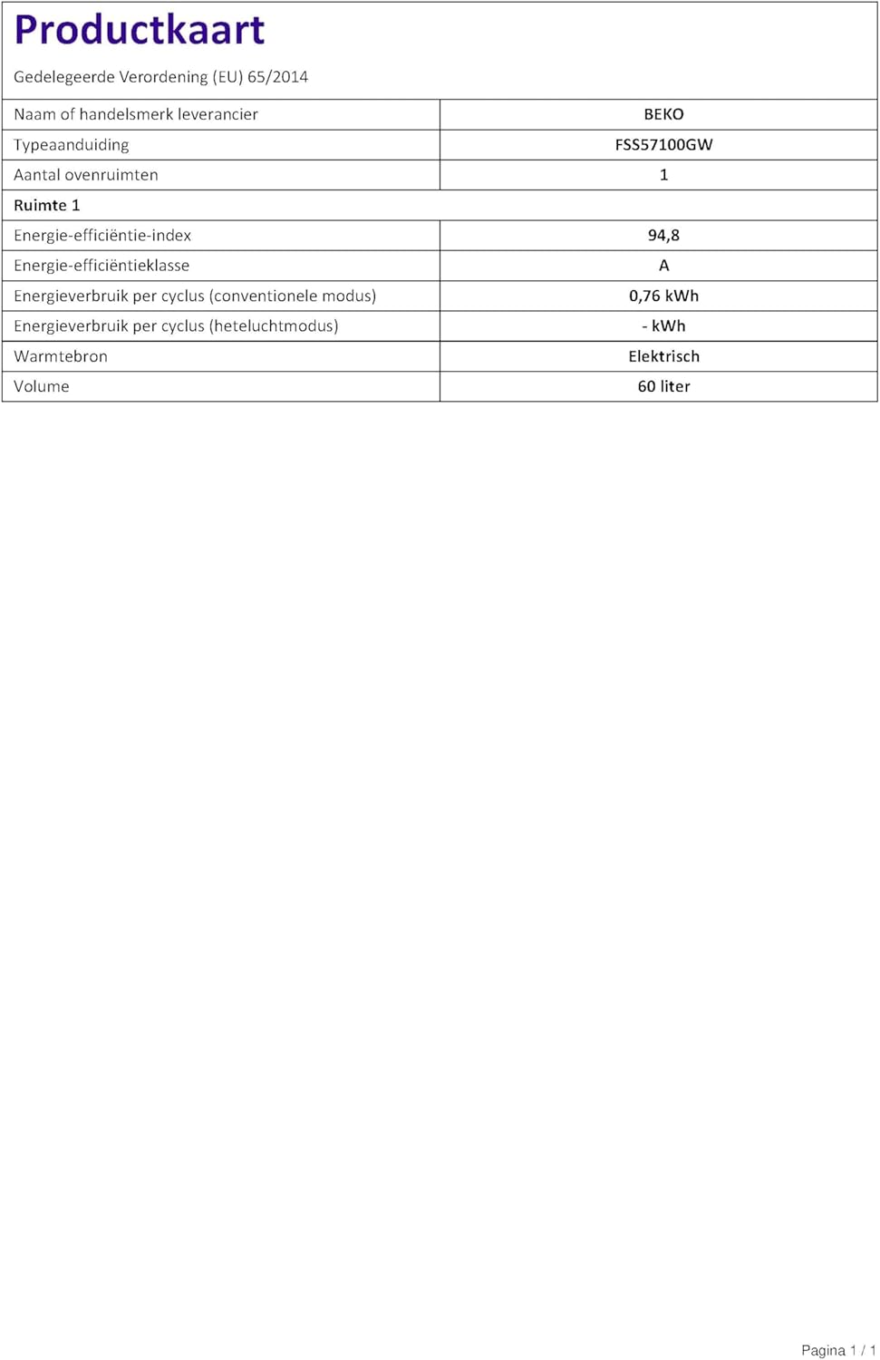 2026 CUISINIERE VITROCERAMIQUE BEKO MENAGER FSS 57100 GW