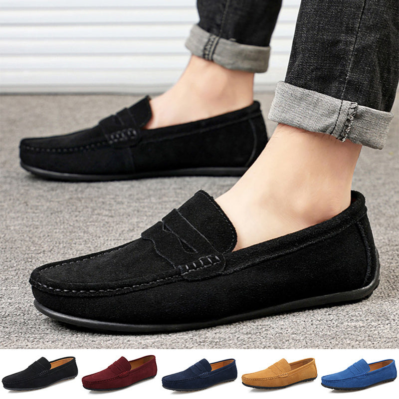 Mocassins en daim décontracté confort pour homme