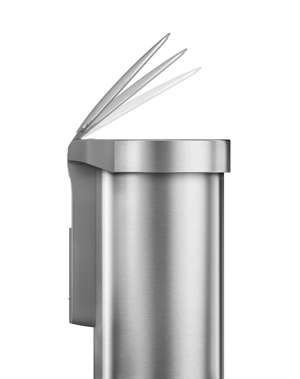 2026 2025 Simplehuman Poubelle de Cuisine Semi-Ronde à Ouverture au Pied 60 Litres avec Couvercle à Fermeture Douce, Acier Inoxydable Brossé