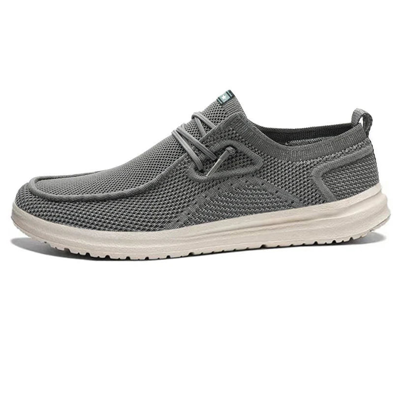 2026 Men's Casual Canvas Mesh Sneakers Lightweight Flat Trainers