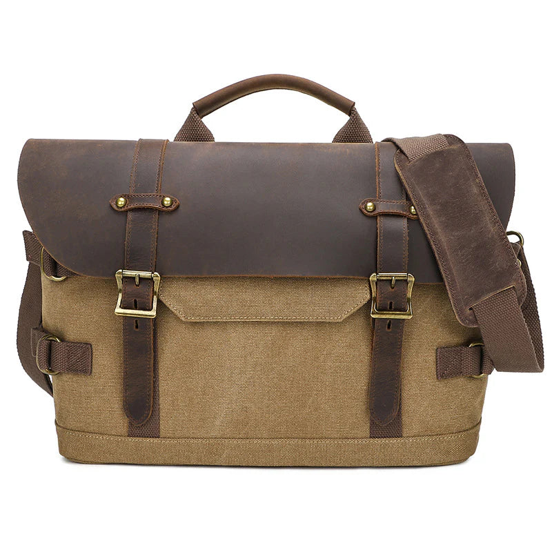 2026 Men's Casual Canvas Messenger Shoulder Bag Waterproof Street Style