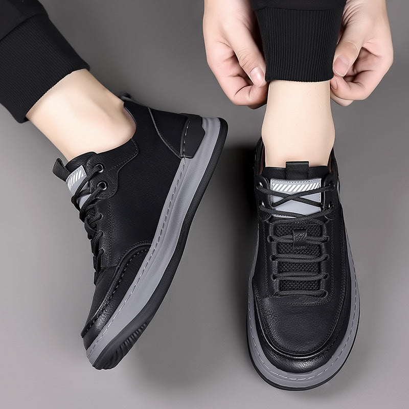 Men's Platform Height Increasing Sneakers - Breathable Leisure Shoes - LAKD London