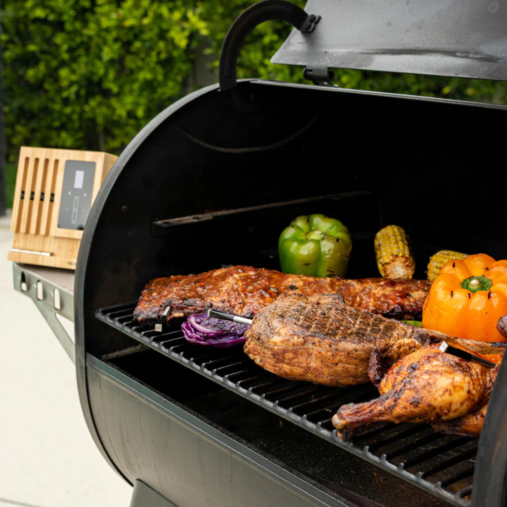 2026 2025 MEATER Block – Thermomètre à Viande Intelligent avec WiFi, Quatre Sondes et Cuisson Multi-Protéines pour un Barbecue Parfait