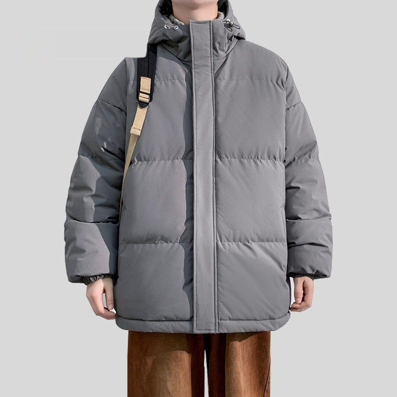 Veste douillet hiver à capuche en coton chaud confort pour homme