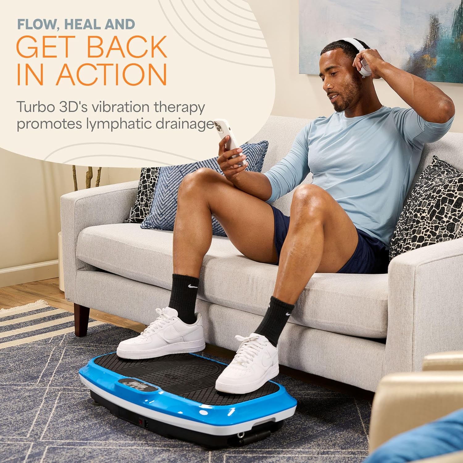 2026 2025 Lifepro Plateforme Vibrante d’Exercice avec Points d’Acupuncture Magnétiques - Plateforme Vibrante pour Tout le Corps pour Débutants et Récupération - Massage Drainage Lymphatique pour Tonification Musculaire et Fitness Général