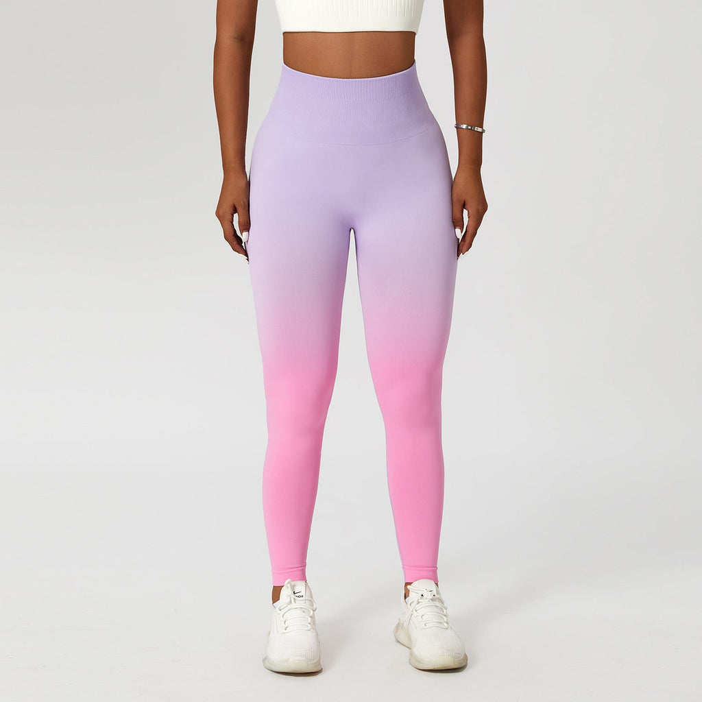 Women's Gradient High Waist Sports Leggings For Fitness Yoga Outdoor - LAKD London