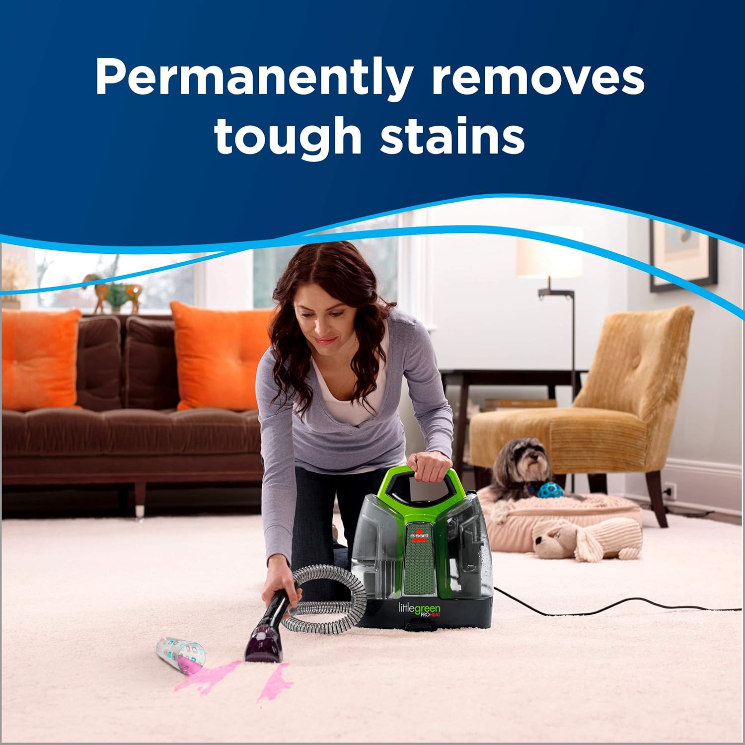 2026 2025 BISSELL Little Green Proheat 2513E – Nettoyeur Portable Chauffant, Détachant Tapis & Tissus, Performance Pro, Édition Limitée