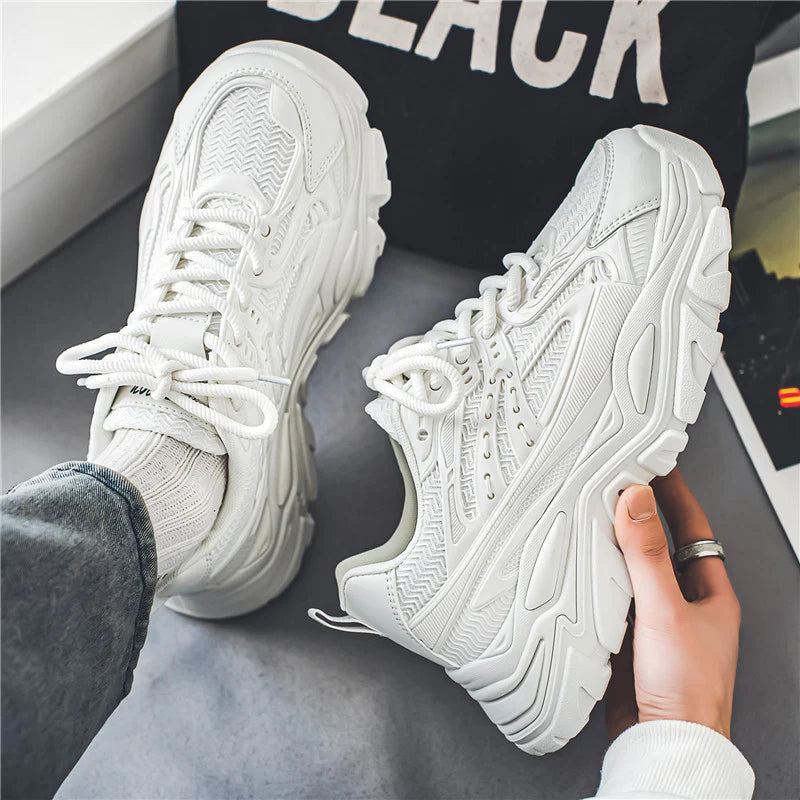 2026 Men's Chunky Platform Sneakers Height Increasing Casual Trainers