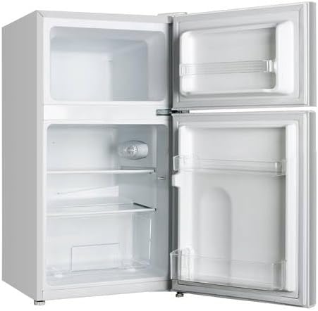 2026 FrigeluX Réfrigérateur Double Porte Blanc RDP91BE 86L