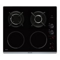 2026 Brandt - BPI6413BM - Plaque Induction et Gaz - Table de Cuisson - Noir - 4 Foyers - 3400W Electrique et 4600 Gaz - Dimensions Encastrement : 56x49cm - 9 Positions par Foyer - Fabriqué en France