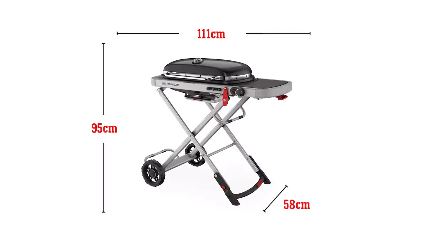 2026 2025 Weber Traveler Barbecue à gaz pliable portable