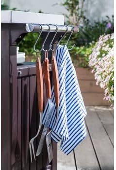 2026 2025 Keter Unity XL – Desserte Barbecue 316L, Rangement 207L + Plan de Travail Inox, Édition Limitée