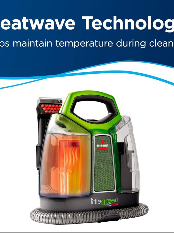 2026 2025 BISSELL Little Green Proheat 2513E – Nettoyeur Portable Chauffant, Détachant Tapis & Tissus, Performance Pro, Édition Limitée