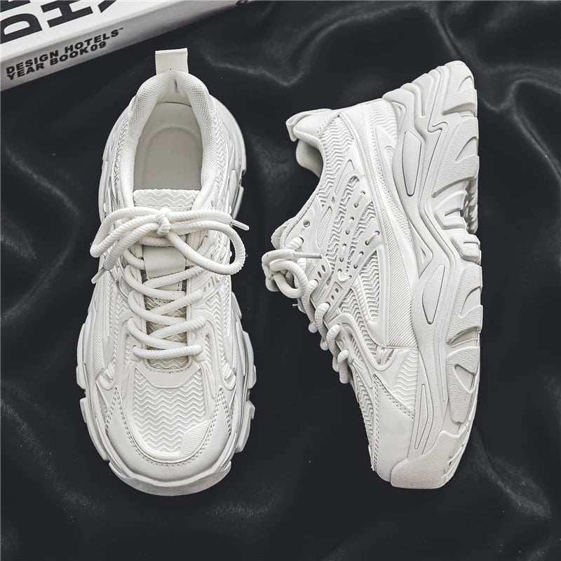 2026 Men's Chunky Platform Sneakers Height Increasing Casual Trainers