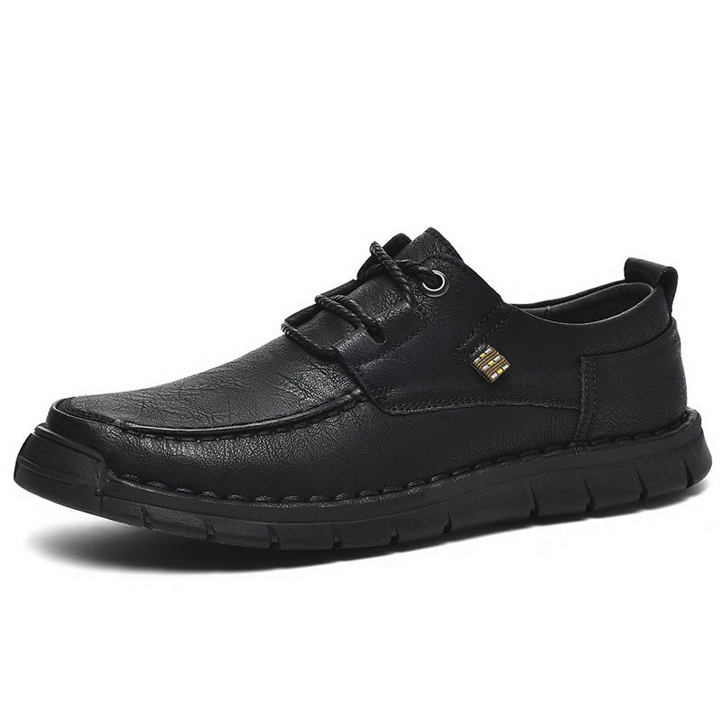 Chaussures confortable en cuir souple décontracté pour homme
