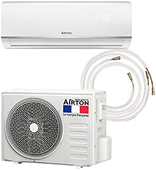 2026 Airton PACK prêt-à-poser : Pompe à chaleur/Climatiseur réversible R32-5270/5500W - 18000BTU + Liaison 4M Ready Clim (60m2 - A++) - Gaz pré-chargé.