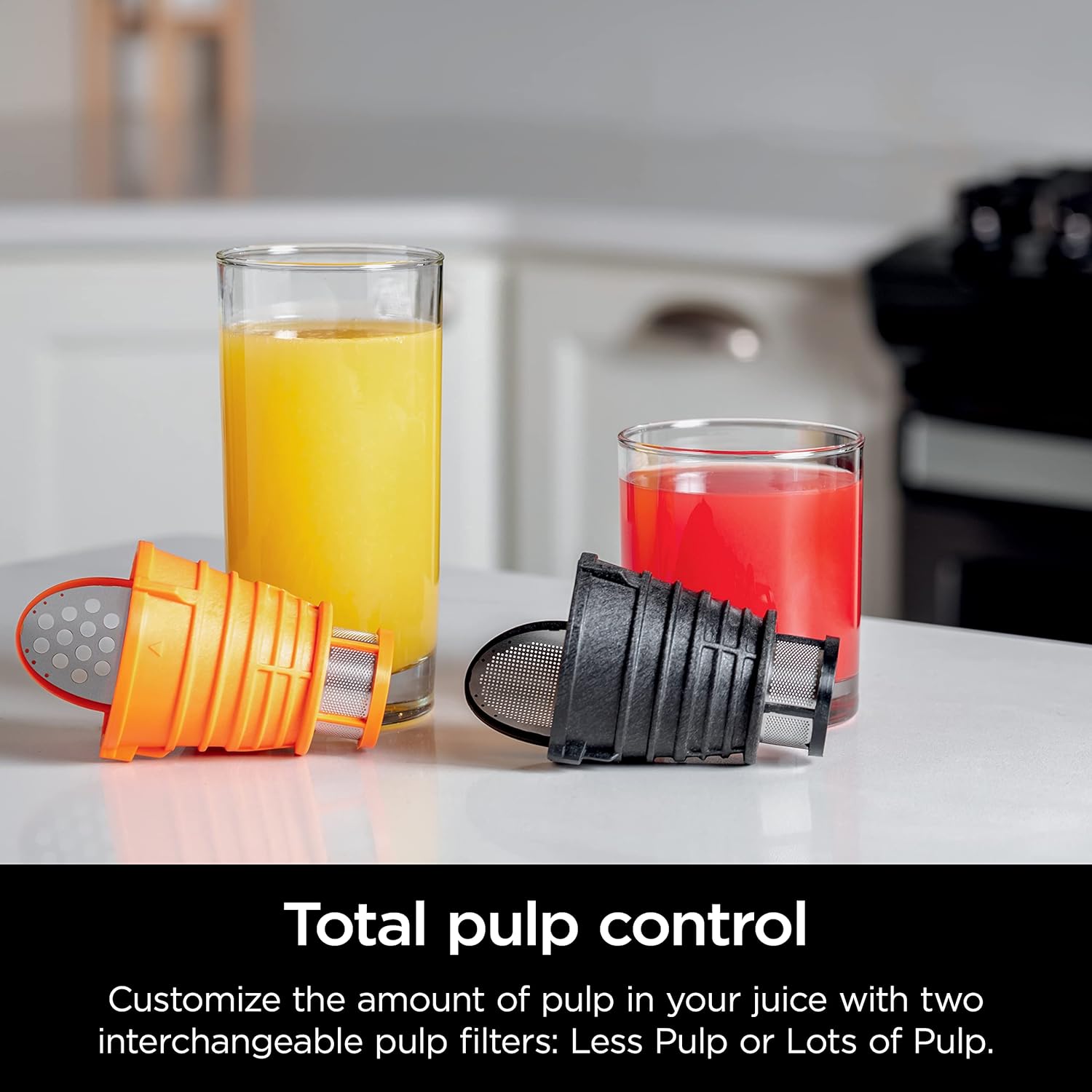 2026 2025 Ninja NeverClog Extracteur à Froid, Puissant, Contrôle Total de la Pulpe, Sur Plan de Travail, Électrique, 2 Fonctions de Pulpe, Compatible Lave-Vaisselle, 2ème Génération, JC151