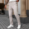 Pantalon couleur unie professionnel chic décontracté pour homme