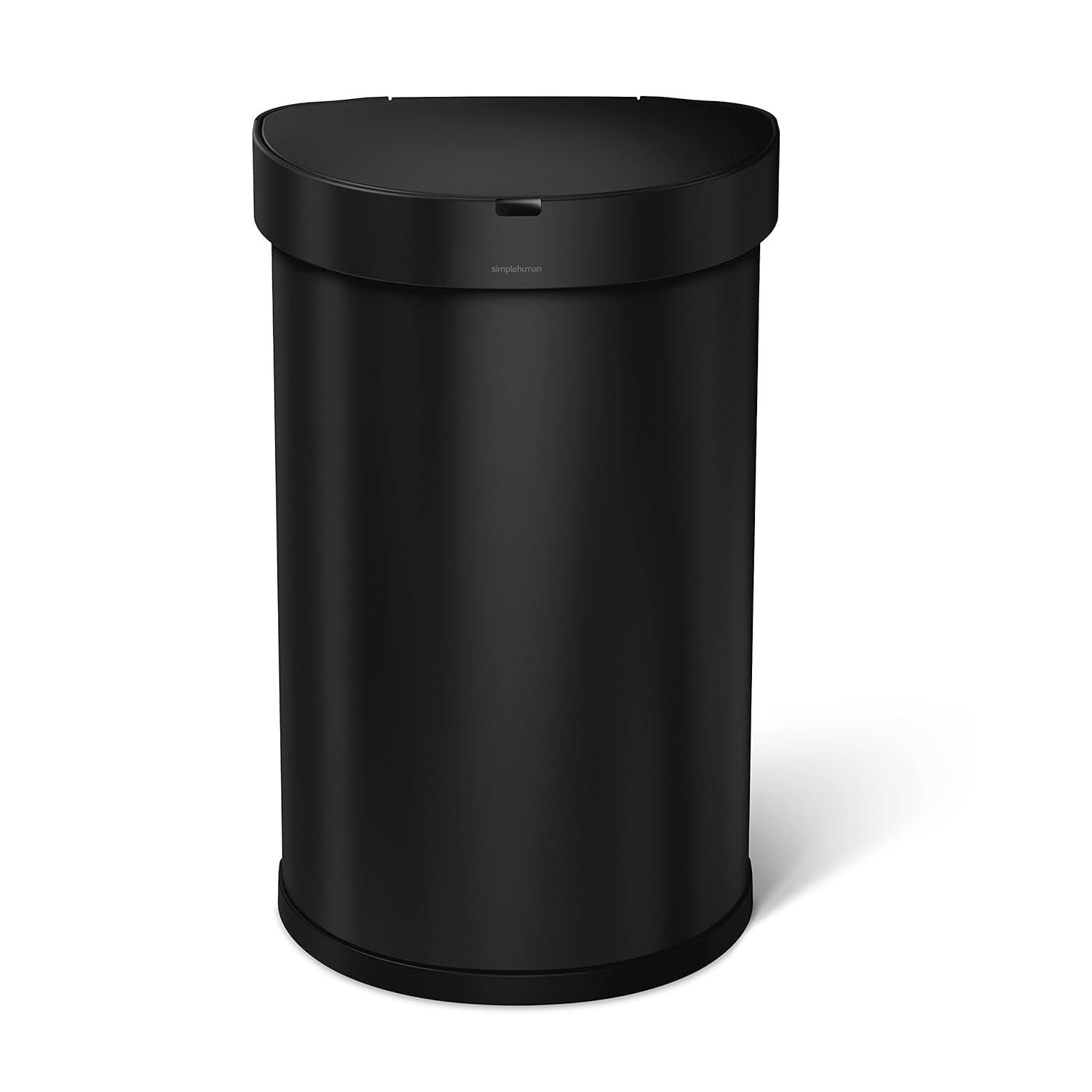 2026 2025 Simplehuman Poubelle de Cuisine Semi-Ronde à Ouverture au Pied 60 Litres avec Couvercle à Fermeture Douce, Acier Inoxydable Brossé