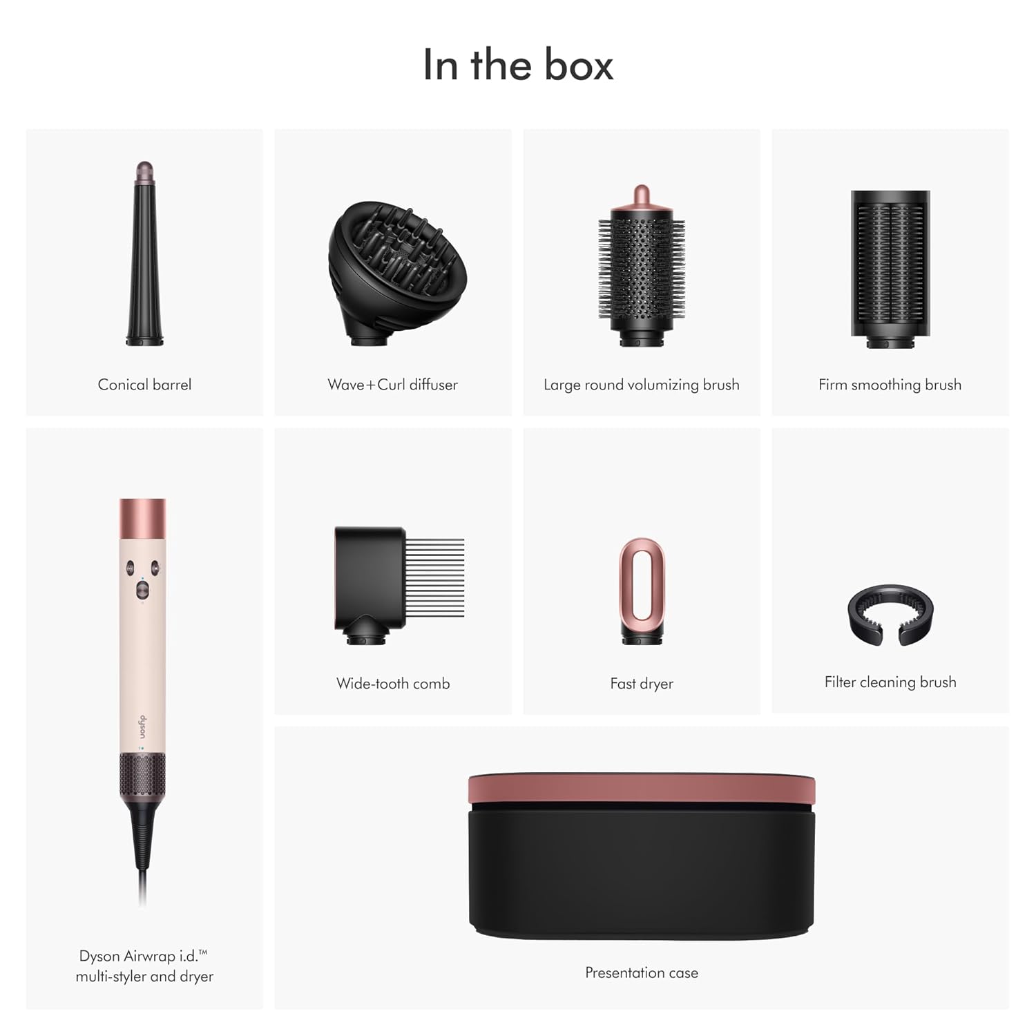 2026 2025 Dyson Airwrap i.d.™ Multi-Styler et Sèche-Cheveux – Édition Limitée Jasper Plum pour Cheveux Longs à Ondulés